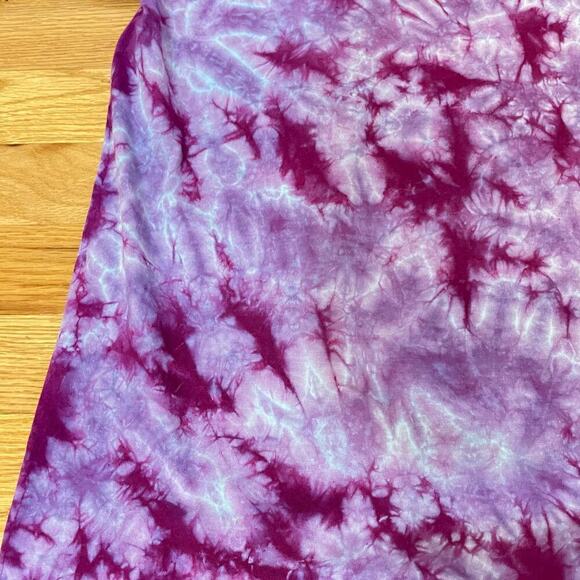 handmade tie dyed unisex tshirt M purple crackle ice frost - Picture 5 of 8